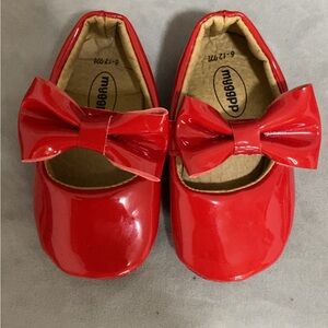 Red Kids Shoes with Bow
